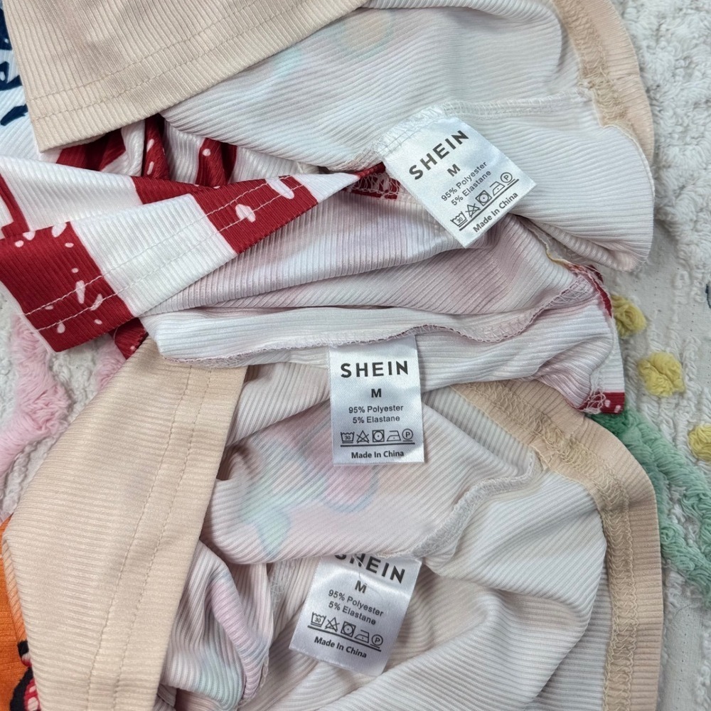 Shein American Flag & Love Girl Graphic Tank Tops Set of 3 M - Picture 4 of 6